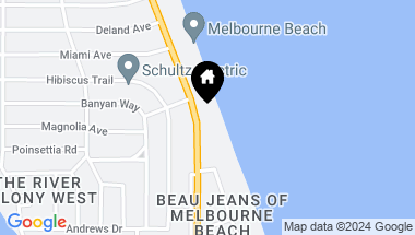 Map of 301 Oak Street, Melbourne Beach FL, 32951