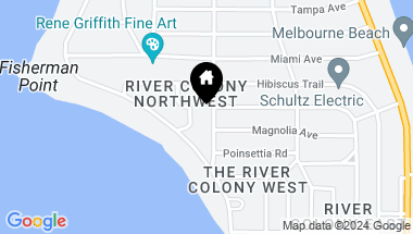 Map of 300 S South Palm Ave, Melbourne Beach FL, 32951