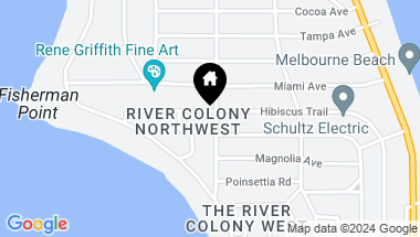 Map of 601 Hibiscus Trail, Melbourne Beach FL, 32951