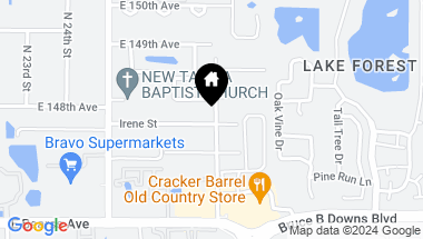 Map of 14710 N 30TH ST, LUTZ FL, 33559