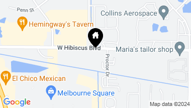Map of 1735 W Hibiscus Boulevard, Melbourne FL, 32901