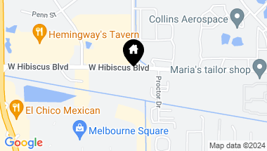 Map of 1735 W Hibicus Boulevard, Melbourne FL, 32901