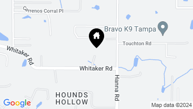 Map of 1314 WHITAKER RD, LUTZ FL, 33549