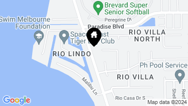 Map of 2345 N Riverside Drive, Indialantic FL, 32903