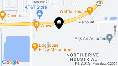 Map of 0 W Eau Gallie Boulevard, Melbourne FL, 32934