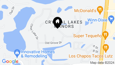 Map of 606 CRYSTAL GROVE BLVD, LUTZ FL, 33548