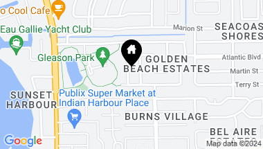 Map of 105 Bay Drive N, Indian Harbour Beach FL, 32937