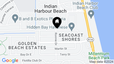 Map of 123 Marion Street, Indian Harbour Beach FL, 32937
