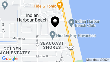 Map of 155 E Colonial Court, C, Indian Harbour Beach FL, 32937