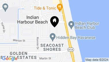 Map of 115 E Colonial Court, C, Indian Harbour Beach FL, 32937