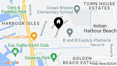 Map of 1207 Pawnee Terrace, Satellite Beach FL, 32937