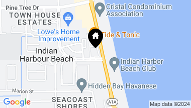 Map of 905 Palm Springs Boulevard, A, Indian Harbour Beach FL, 32937