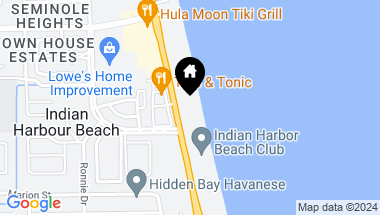 Map of 1941 Highway A1a, 207, Indian Harbour Beach FL, 32937