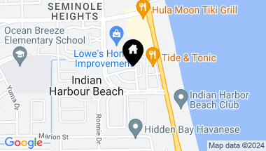 Map of 129 Lancha Circle, 102, Satellite Beach FL, 32937