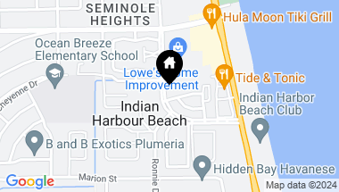 Map of 129 Lancha Circle, 201, Satellite Beach FL, 32937