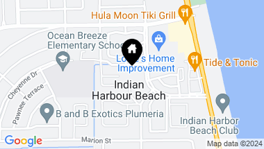 Map of 500 Palm Springs Boulevard, 305, Indian Harbour Beach FL, 32937