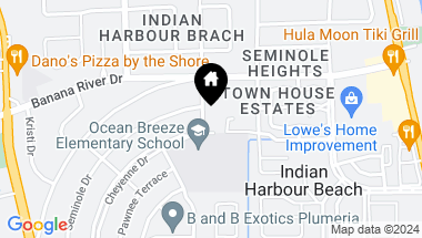 Map of 107 S Osceola Drive, Indian Harbour Beach FL, 32937