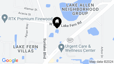 Map of 2902 W LAKE FERN RD, LUTZ FL, 33558