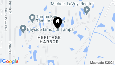 Map of 4219 HARBOR LAKE DR, LUTZ FL, 33558