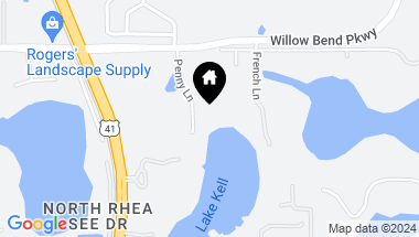 Map of 225 WILLOW BEND PKWY, LUTZ FL, 33549