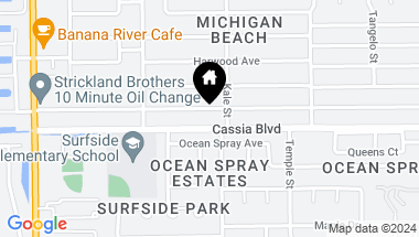 Map of 616 CLEARWATER AVE, SATELLITE BEACH FL, 32937