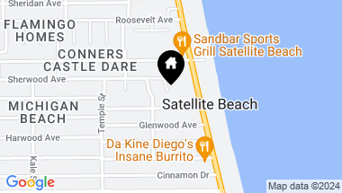 Map of 100 Sherwood Avenue, Satellite Beach FL, 32937