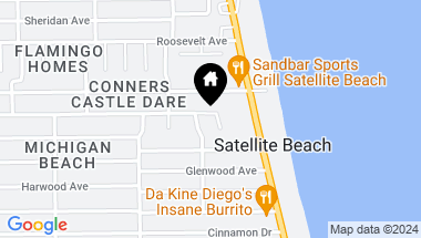 Map of 175 Sherwood Avenue, Satellite Beach FL, 32937