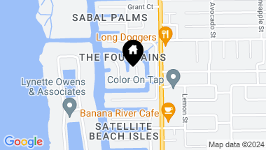 Map of 630 Fountain Boulevard, Satellite Beach FL, 32937