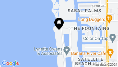 Map of 325 Lansing Island Drive, Satellite Beach FL, 32937