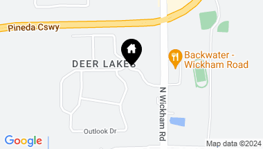 Map of 3271 Deer Lakes Drive, Melbourne FL, 32940