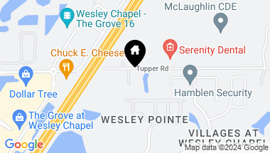 Map of 28536 TUPPER RD, WESLEY CHAPEL FL, 33545