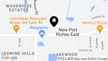 Map of 7141 DELL RD #1, NEW PORT RICHEY FL, 34653
