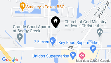 Map of 2124 BROOME ST, KISSIMMEE FL, 34743