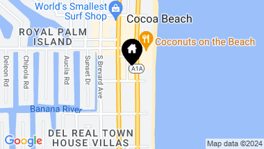 Map of 70 S Atlantic Avenue S, Cocoa Beach FL, 32931
