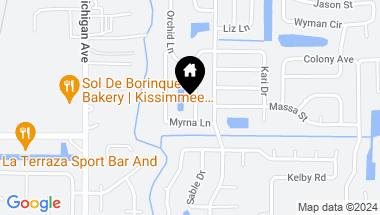 Map of 2518 BOWMER DR, KISSIMMEE FL, 34744