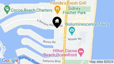 Map of 1750 COMMODORE BLVD #2501, COCOA BEACH FL, 32931