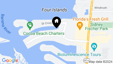 Map of 300 S BANANA RIVER BLVD #307, COCOA BEACH FL, 32931