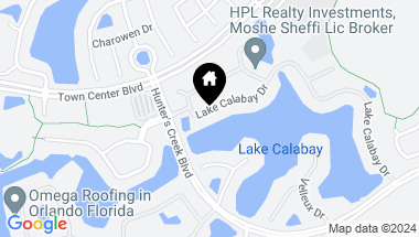 Map of 4780 LAKE CALABAY DR, ORLANDO FL, 32837
