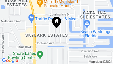 Map of 800 2ND ST, MERRITT ISLAND FL, 32953