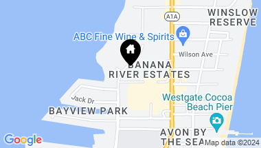 Map of 5800 N BANANA RIVER BLVD #128, CAPE CANAVERAL FL, 32920