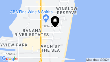 Map of 318 Harding Avenue, Cocoa Beach FL, 32931