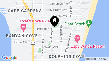 Map of 303 Harrison Avenue, Cape Canaveral FL, 32920