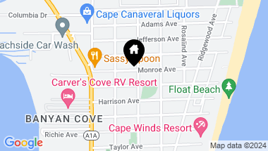 Map of 285 MONROE AVE #1,2,3,4, CAPE CANAVERAL FL, 32920