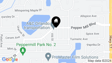 Map of 12116 AGANA ST, ORLANDO FL, 32837