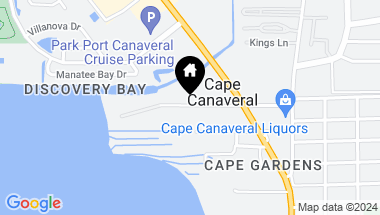 Map of 230 COLUMBIA DR #301, CAPE CANAVERAL FL, 32920