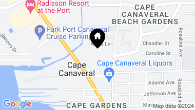 Map of 8401 N ATLANTIC AVE #C2, CAPE CANAVERAL FL, 32920
