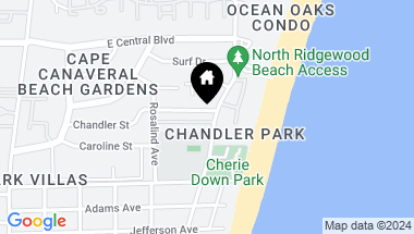 Map of 256 CHERIE DOWN LN, CAPE CANAVERAL FL, 32920