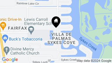 Map of 2185 SYKES CRK, MERRITT ISLAND FL, 32953