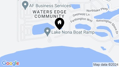 Map of 8521 LAKE NONA SHORE DR, ORLANDO FL, 32827