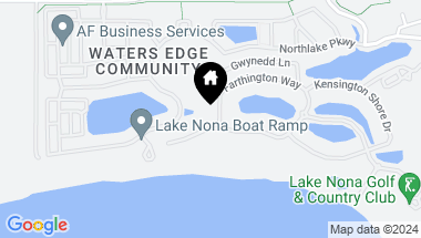 Map of 8545 LAKE NONA SHORE DR, ORLANDO FL, 32827